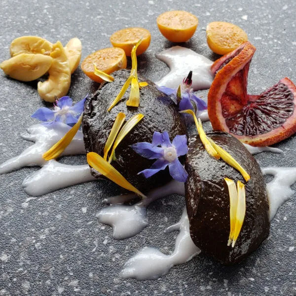 Double Chocolate Sapote Pudding